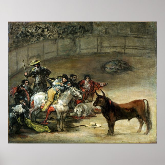 Poster Francisco de Goya Bullfight, Suerte de Varas (Devant)