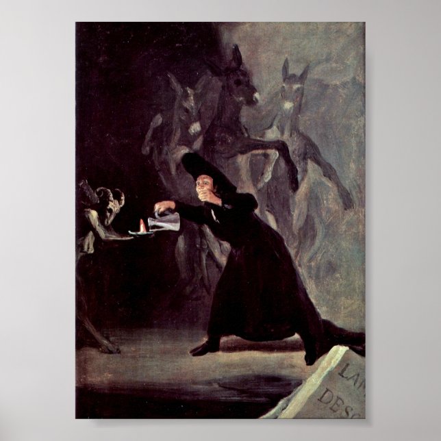 Poster Francisco de Goya - La lampe du Diable (Devant)