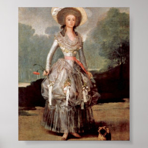 Poster Francisco de Goya - Portrait de la duchesse d'Alba