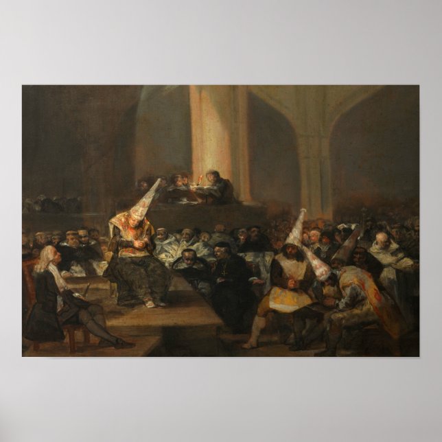 Poster Francisco Goya - Scène d'Inquisition (Devant)