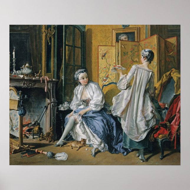 Poster François Boucher –  La toilette, 1742 (Devant)