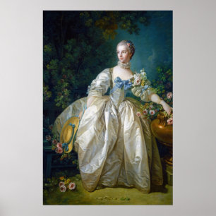 Poster FRANCOIS BOUCHER - MADAME BERGERET portrait art