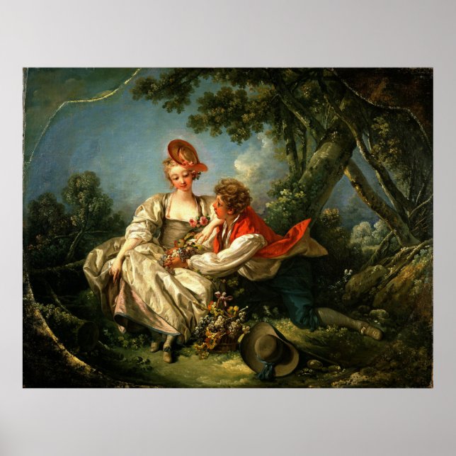 Poster François Boucher The Four Seasons (Devant)