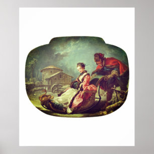 Poster François Boucher The Four Seasons : hiver L'hiver
