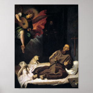 Poster François d'Assise avec musique ange