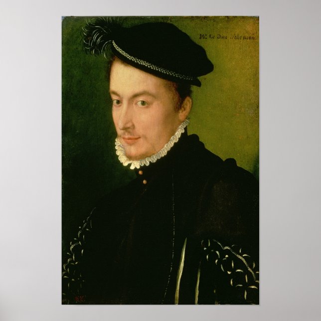 Poster Francois de Valois, duc d'Alencon, années 1560 (Devant)
