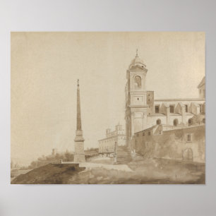 Poster François Marius Granet - L'église de la Trinita