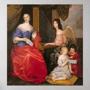 Poster Francoise Louise Duchesse La Vallière avec