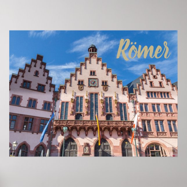 Poster Frankfurter Roemer Allemagne Mairie de Francfort (Devant)