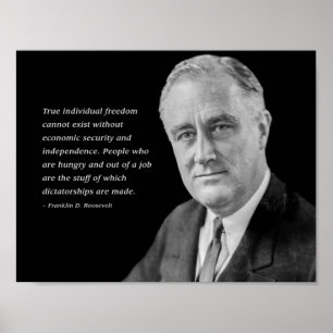 Poster Franklin D. L'avertissement de Roosevelt sur la di