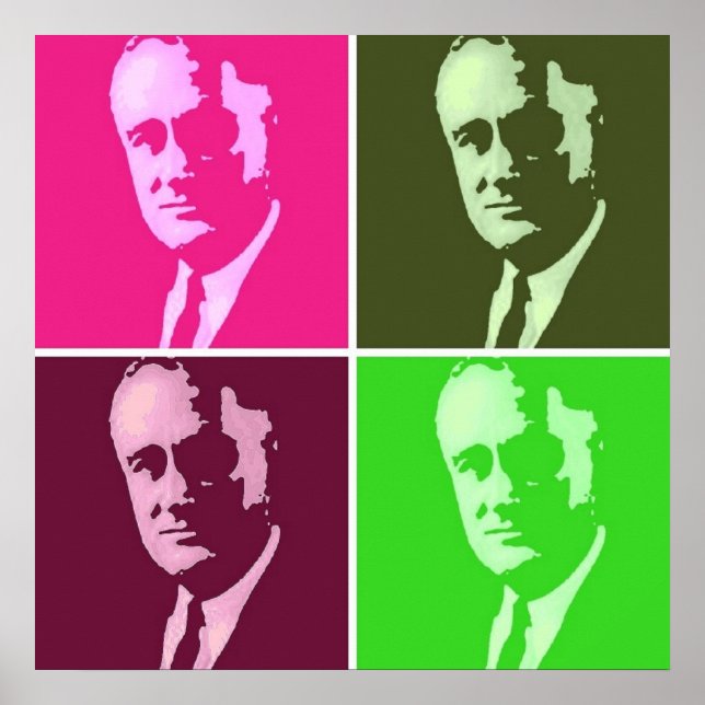 Poster Franklin D. Roosevelt (Devant)