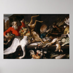 Poster Frans Snyders - Still Life with Dead Game, Fruits,