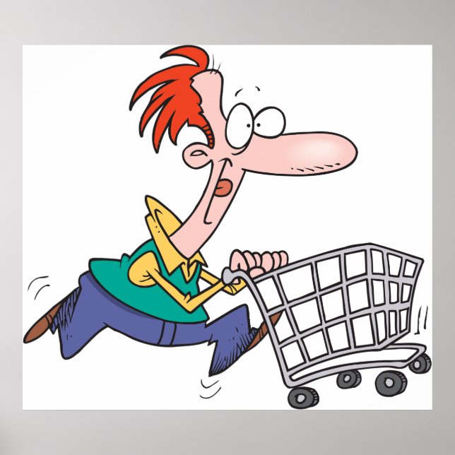 Poster Frantic Shopper (Devant)