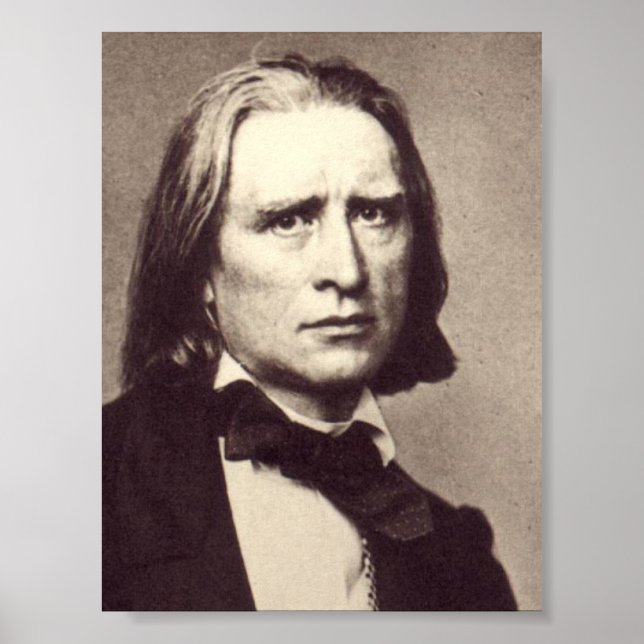 Poster Franz Liszt (Devant)