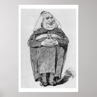 Franz Liszt (1811-86) en tant qu'abbé, caricature