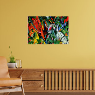 Poster Franz Marc - Dans la pluie - 1912