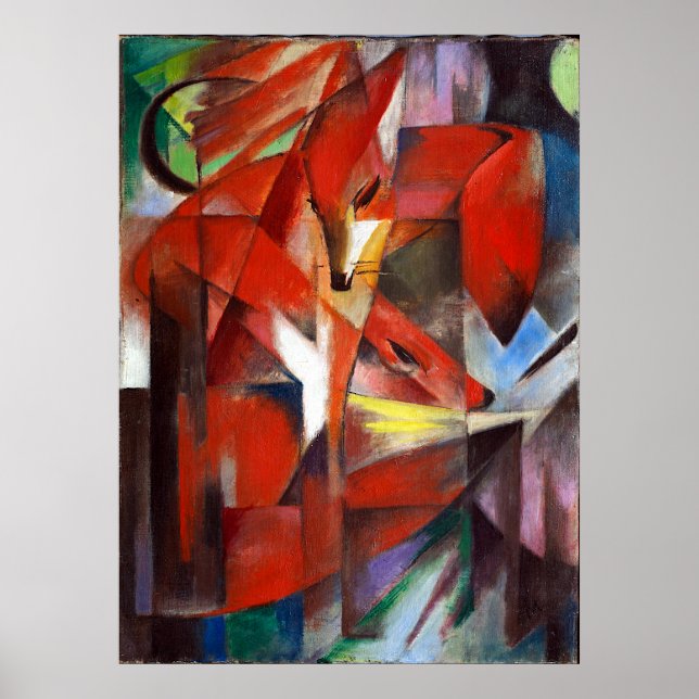 Poster Franz Marc Les Renards (Devant)