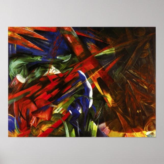 Poster Franz Marc Tierschicksale (Devant)