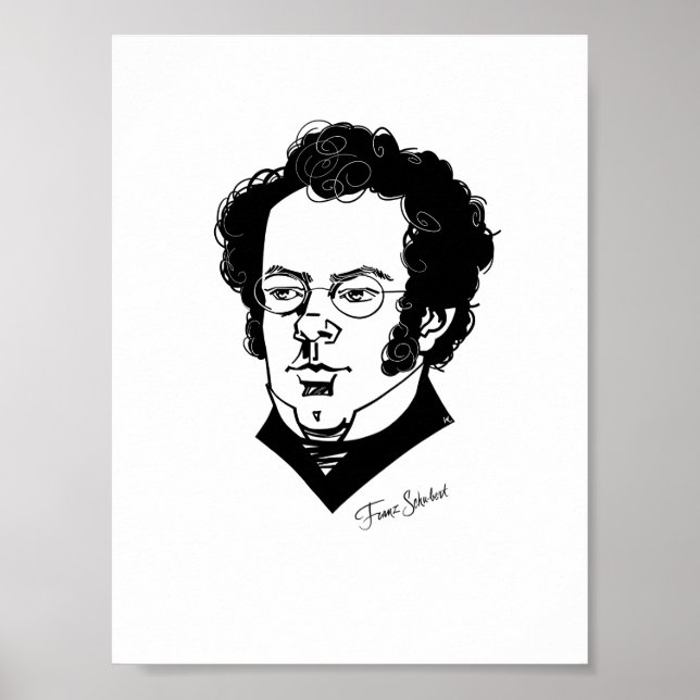 Poster Franz Schubert (Devant)