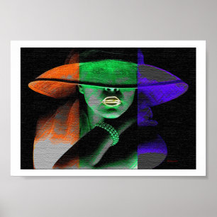 Poster Frapper Un Pose