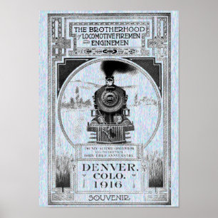 Poster Fraternité des pompiers de Locomotive et des ingén