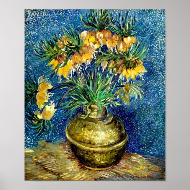 Poster Fraternités impériales en Vase Cuivre - Van Gogh A (Devant)