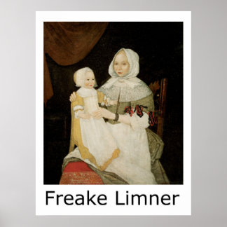 Poster Freake Limner Mme Elizabeth Freake et bébé Mary