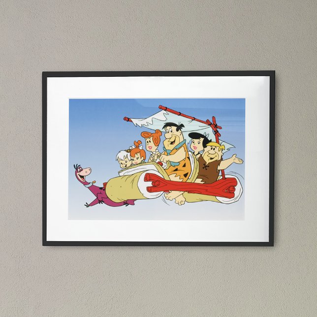Poster Fred Flintstone Wilma Barney et Betty PEBBLES™ (Créateur téléchargé)