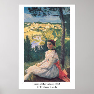 Poster Frédéric Bazille's View of the Village