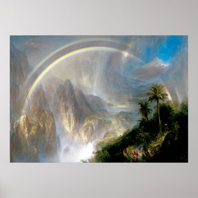 Poster Frédéric Edwin Church - saison pluvieuse dans le t (Devant)