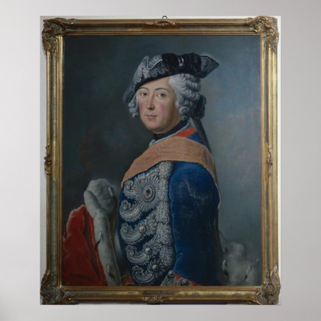 Poster Frédéric II le Grand de Prusse, après 1753 (Devant)