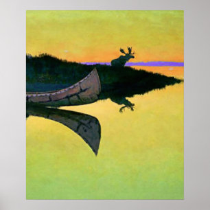 Poster Frederic Remington Art Occidental "Arrivée À L'App