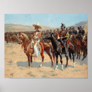 Poster Frederic Remington - Le grand mexicain