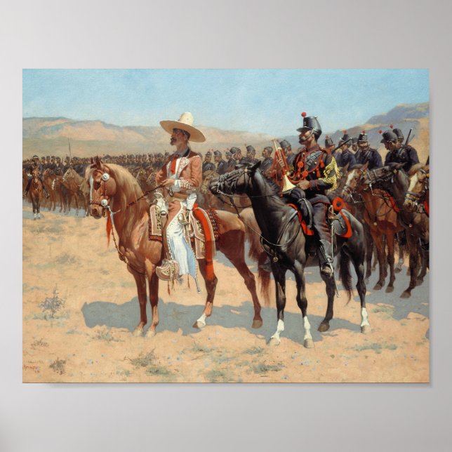 Poster Frederic Remington - Le grand mexicain (Devant)