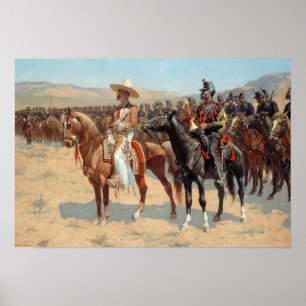 Poster Frederic Remington - Le grand mexicain