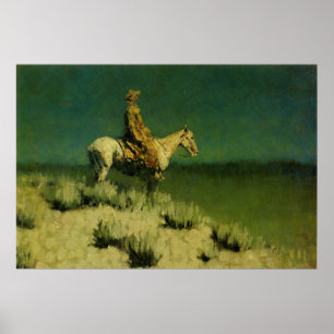 Poster Frederic Remington's The Night Herder (vers 1908)
