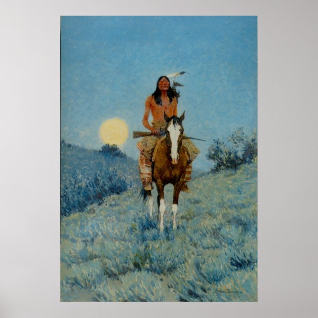 Poster Frederic Remington's The Outlier 1909 (Devant)
