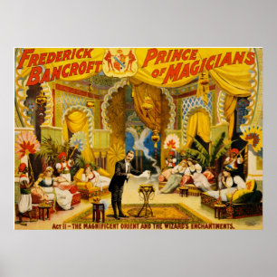 Poster Frederick Bancroft prince of magicians