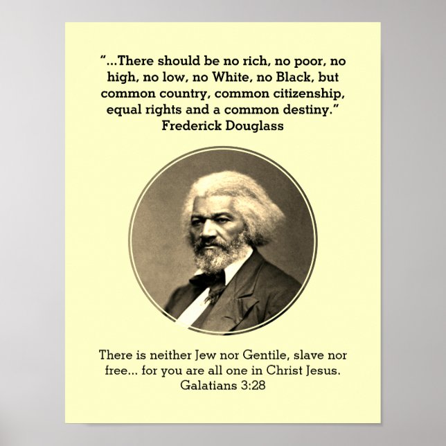 Poster FREDERICK DOUGLASS | Non Riche Non Pauvres Crème P (Devant)