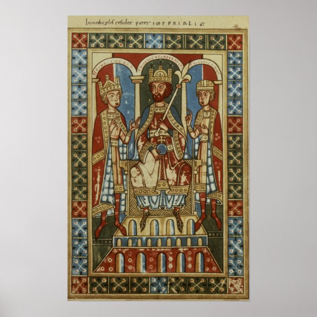 Poster Frederick I avec ses deux fils (Devant)