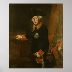 Poster Frederick II le grand de la Prusse, c.1763