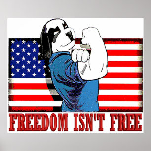 Poster Freedom Dawg Freedom Isn"t Free
