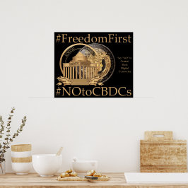 Poster #FreedomFirst : Portefeuille de la liberté - Embra