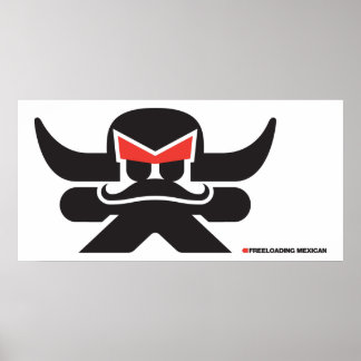 Poster Freelodge mexicain - noir