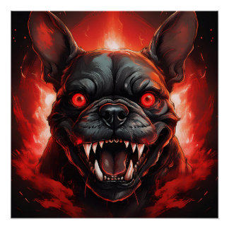 Poster French Bulldog Gone Wrong