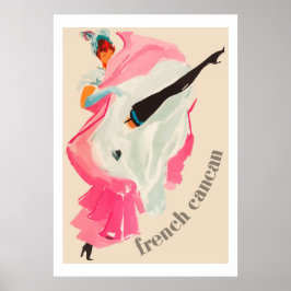 Poster French Cancan (publicité Vintage en français)