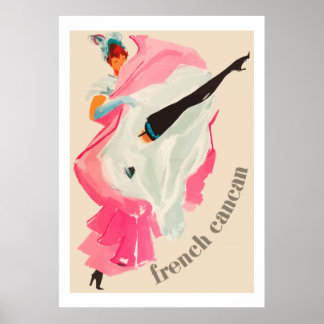 Poster French Cancan (publicité Vintage en français)