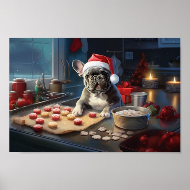 Poster French Christmas Cookies Festive Holiday (Devant)