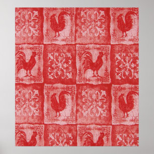 Poster French Country Grannies Cuisine Nappe Imprimer