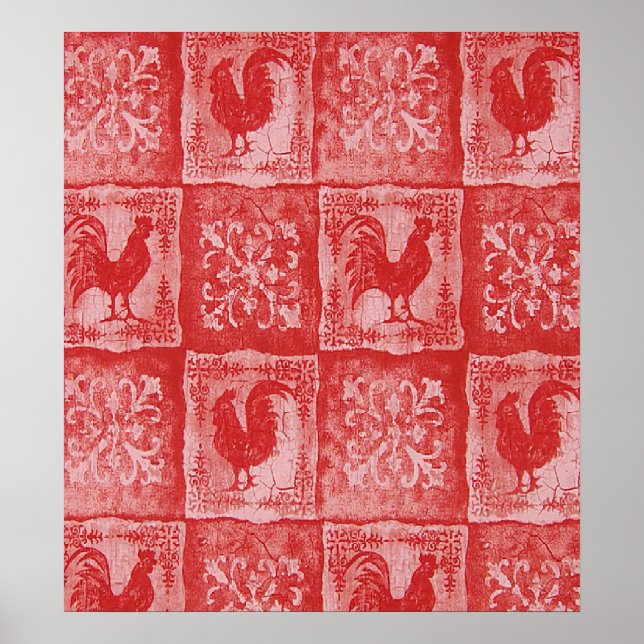 Poster French Country Grannies Cuisine Nappe Imprimer (Devant)